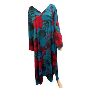 IMAN Global Chic Kaftan Floral Tropical SZ 1X